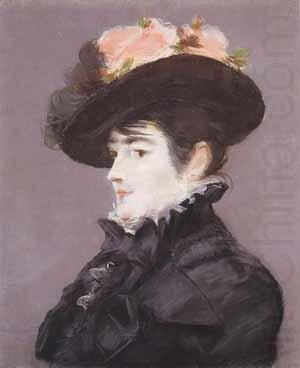 Portrait de Jeanne Martin au Chapeau orne dune Rose, Edouard Manet